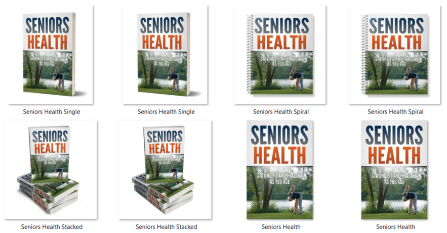 Seniors Health PLR eBook Covers