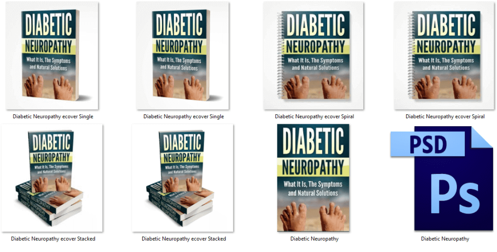 Diabetic Neuropathy PLR eCover graphics