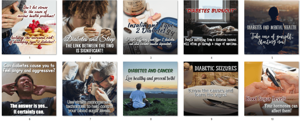 Diabetes PLR Social Posters 2