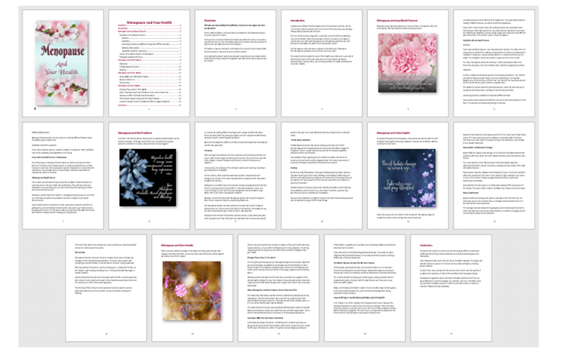 Menopause PLR Report 2