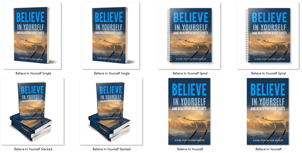 Believe in Yourself PLR eBook Cover Graphics