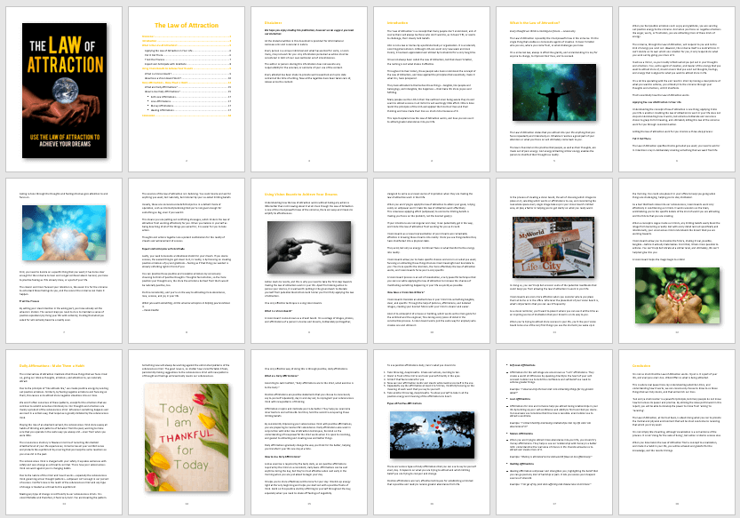 Law of Attraction PLR Report