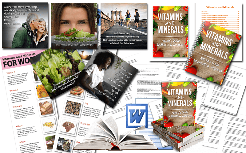 Vitamins and Minerals PLR