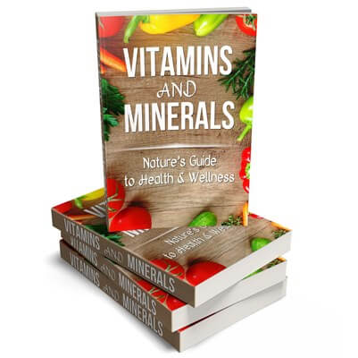 Vitamins and Minerals for Health PLR eBook Cover