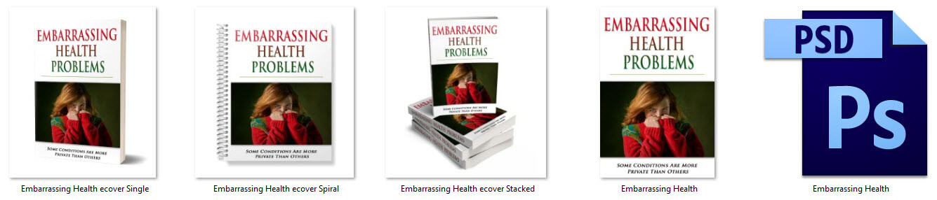 Embarrassing Health Problems PLR eCover Graphics