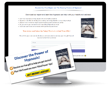 Hypnosis PLR Squeeze Page and CTA Graphic