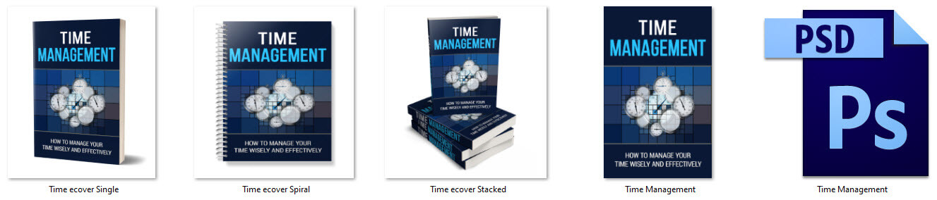 Time Management PLR Report eCover Graphics
