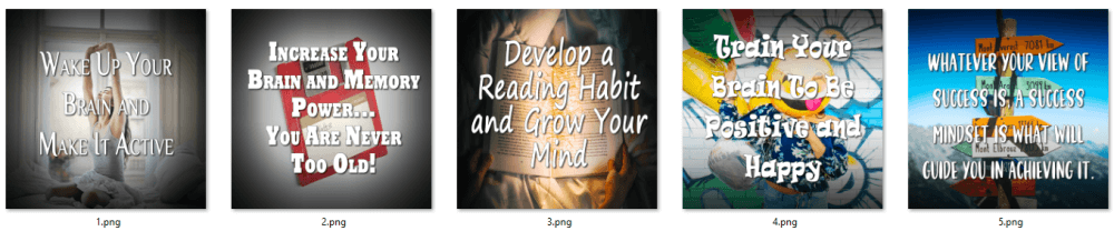 Develop Your Mind PLR Social Posters