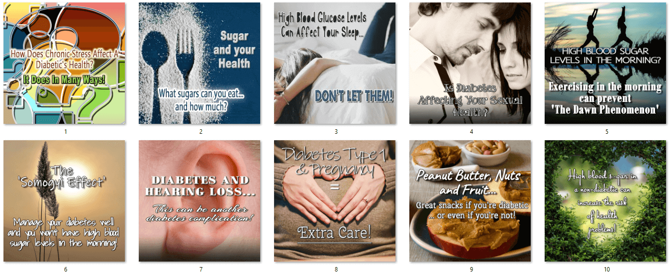 Diabetes PLR Social Posters 1