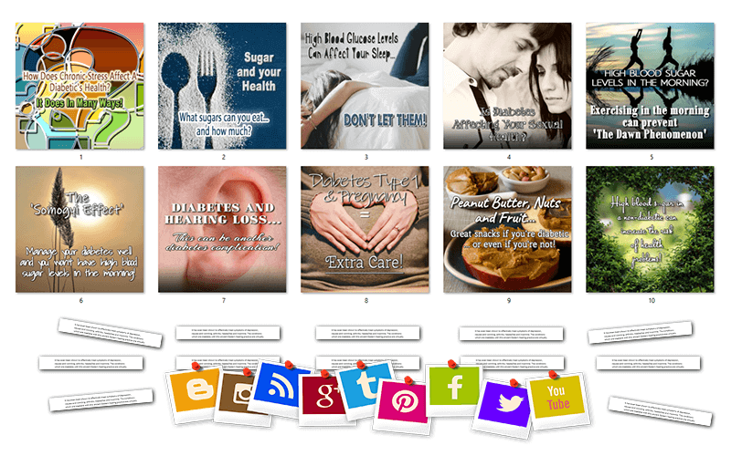 Diabetes Social Posters and Snippets