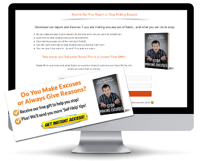 Stop Making Excuses Squeeze Page