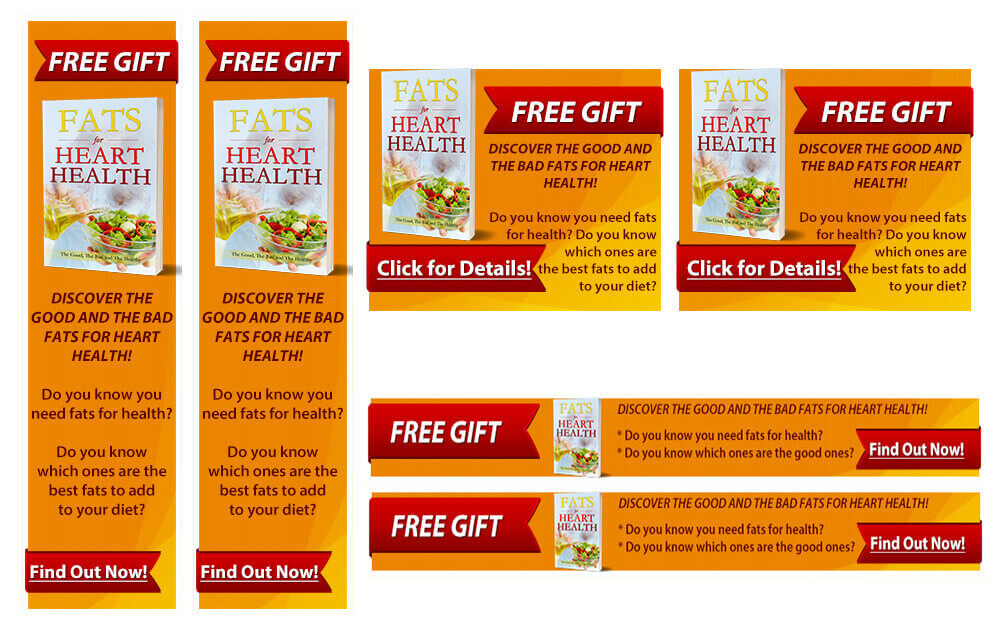Fats for Heart Health PLR Banners