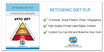 Ketogenic Diet PLR Content Graphic