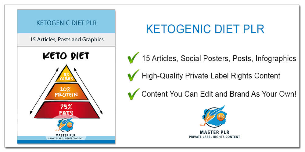 Ketogenic Diet PLR - Keto Diet PLR Content