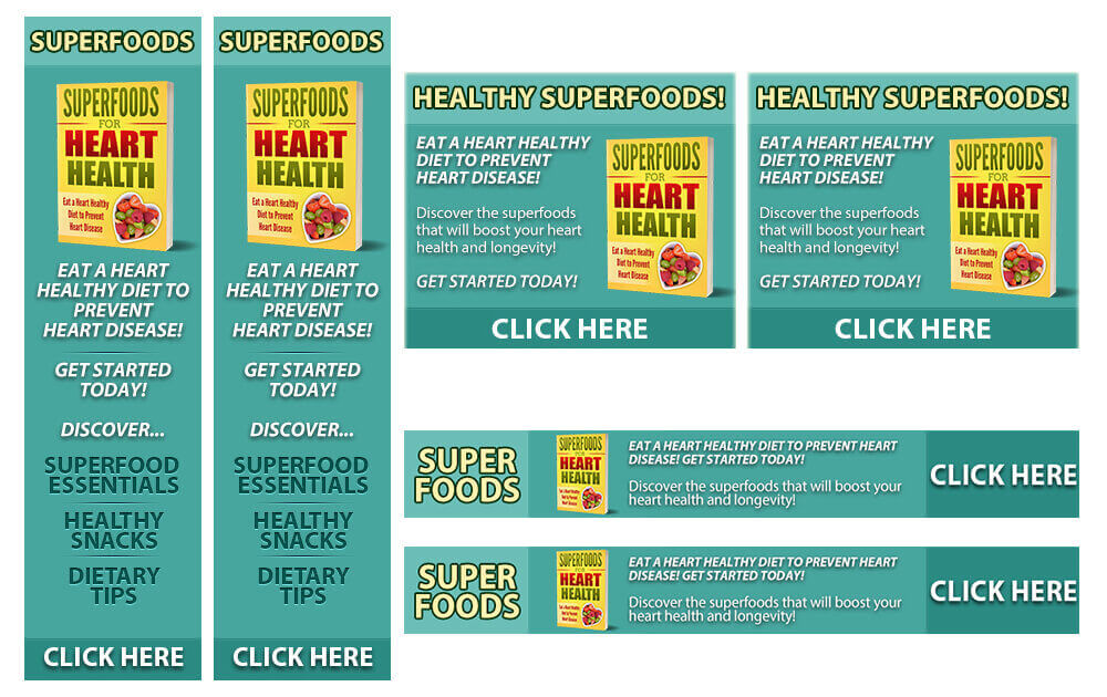 Superfood for Heart Health PLR Banners