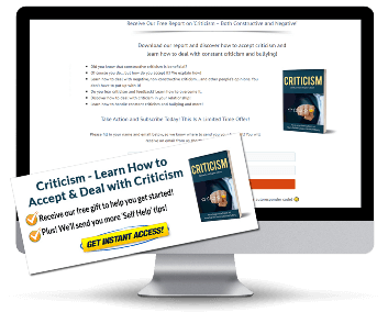 Criticism PLR Squeeze Page and CTA Graphic