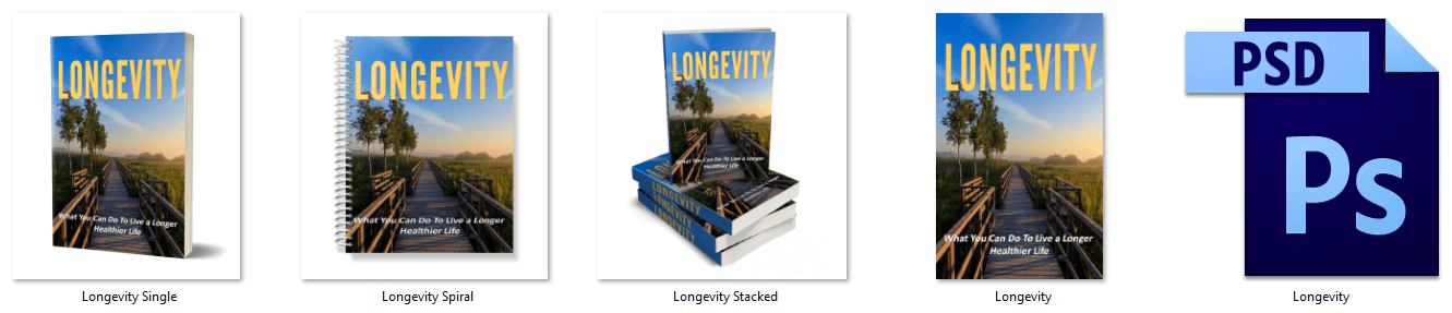 Longevity PLR eCover Graphics