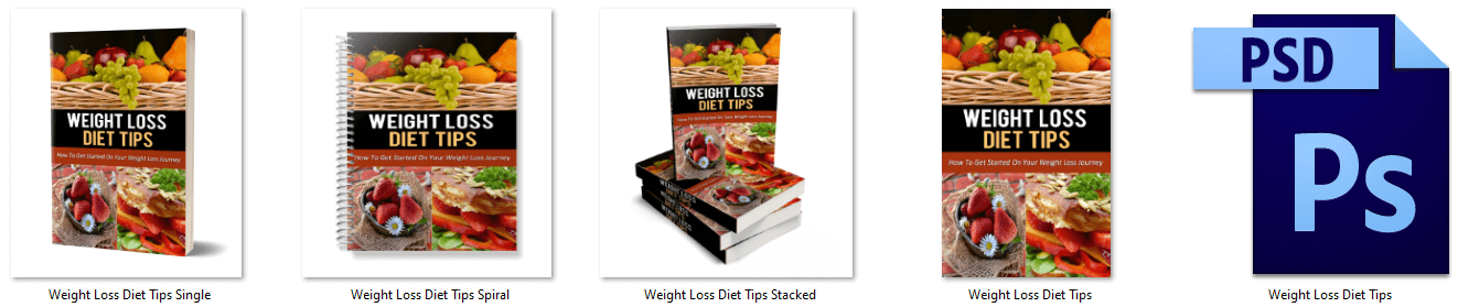 Weight Loss Diet Tips PLR eCover Graphics