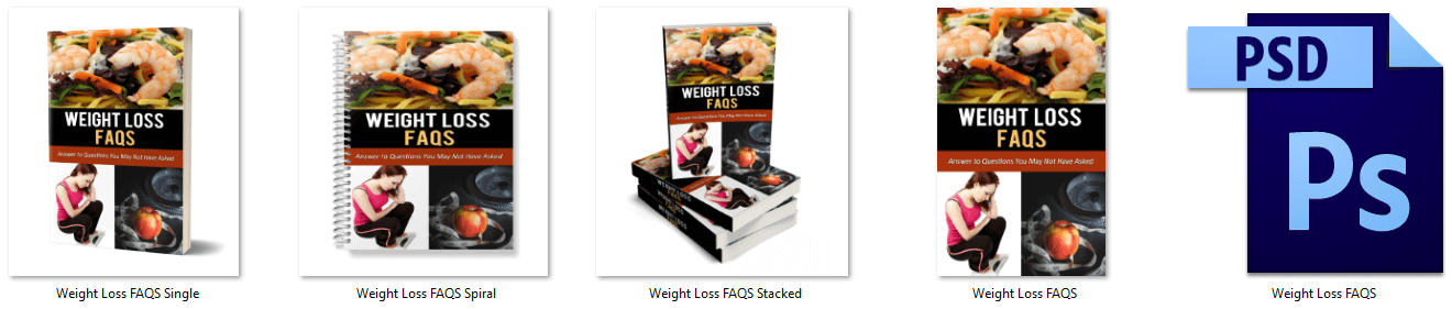 Weight Loss FAQs PLR eCover Graphics