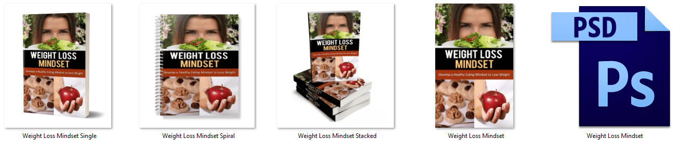 Weight Loss Mindset PLR eCover Graphics