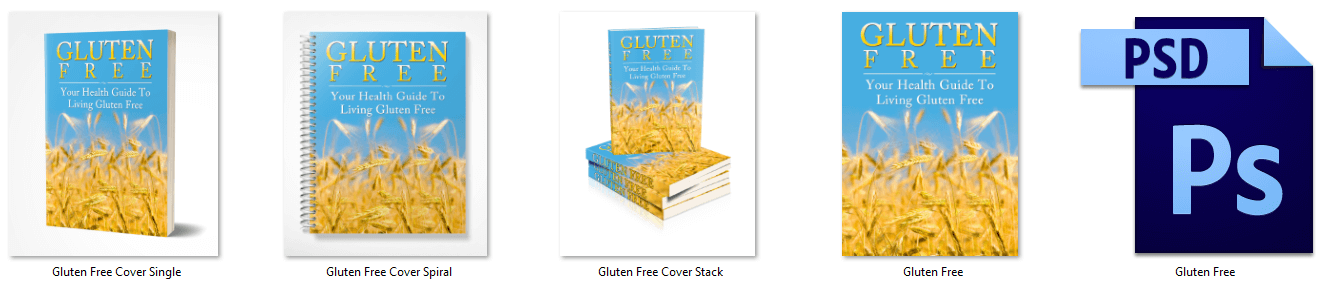 Gluten Free PLR eCover Graphics