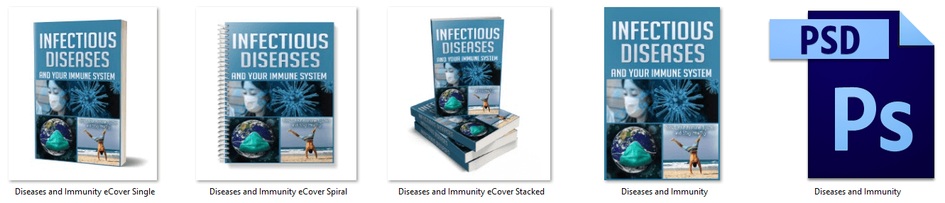 Infectious Diseases & Immune System PLR eCover Graphics