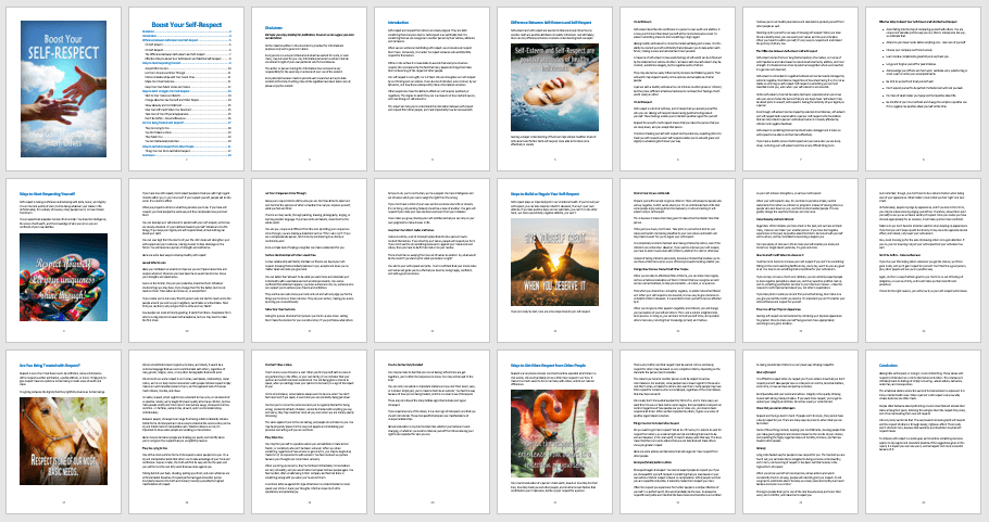 Self-Respect PLR eBook Contents