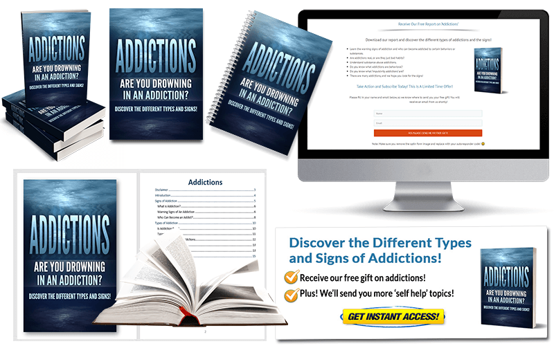 Types & Signs of Addictions PLR Report Package