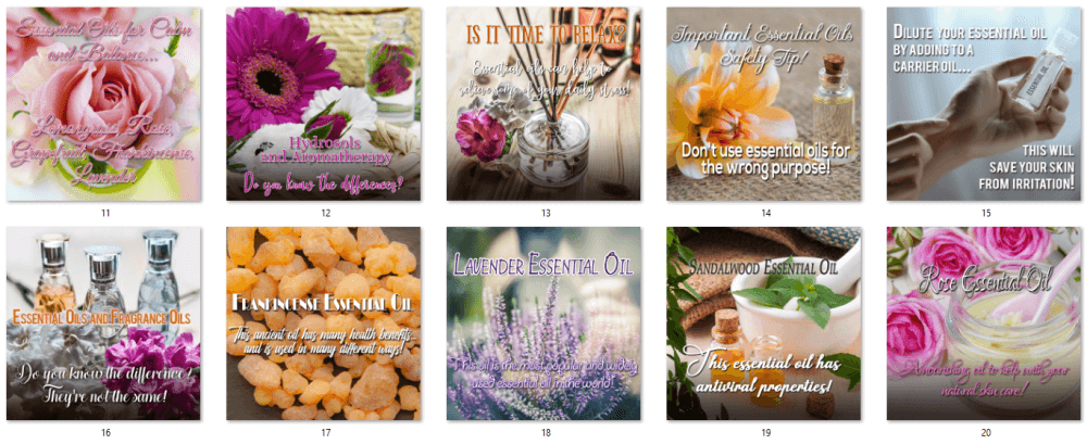 Essential Oils Social Posters BONUS 2