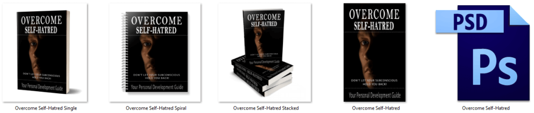 Overcome Self Hatred PLR Report eCover Graphics