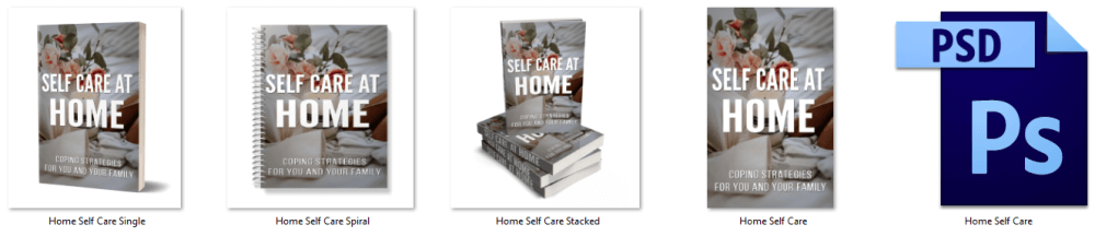Home Self Care PLR eBook Cover Graphics