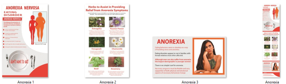 Anorexia Nervosa PLR Infographics