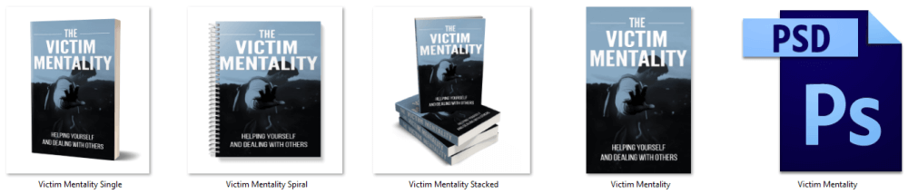 Victim Mentality PLR eCover Graphics