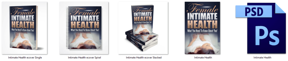 Vaginal Health PLR eBook Cover Graphics