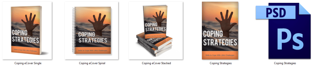 Coping Strategies PLR eBook Cover Graphics
