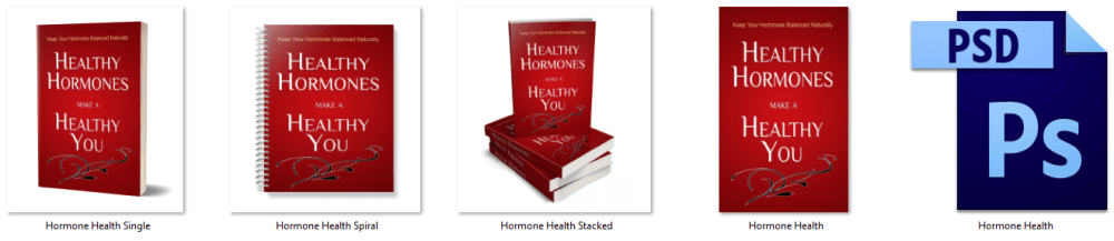 Hormone Health PLR eBook Cover Graphics