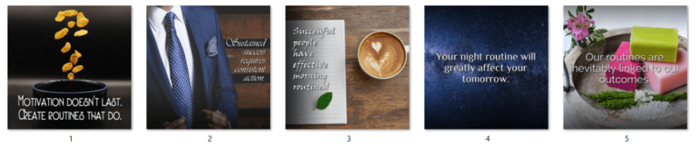 Morning Routines PLR Social Posters