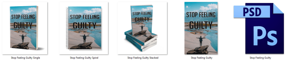 Stop Feeling Guilty PLR eBook Cover Graphics