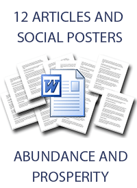 Abundance and Prosperity PLR Articles and Posters