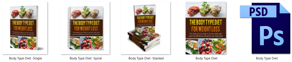 Body Type Diet PLR Report eCover Graphics