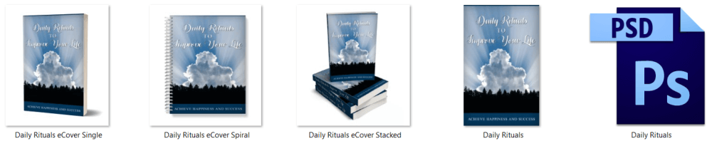 Daily Rituals PLR Report eCover Graphics