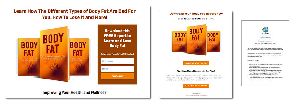 Body Fat PLR Report Squeeze Page