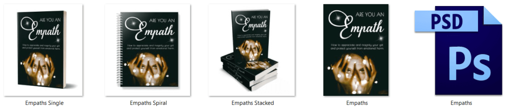 Empaths and HSPs PLR eBook Cover Graphics