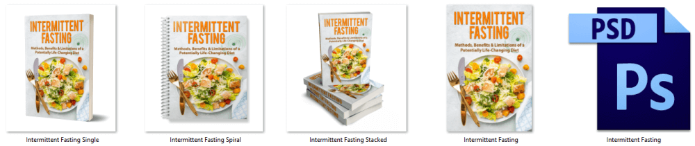 Intermittent Fasting PLR eBook Cover Graphics