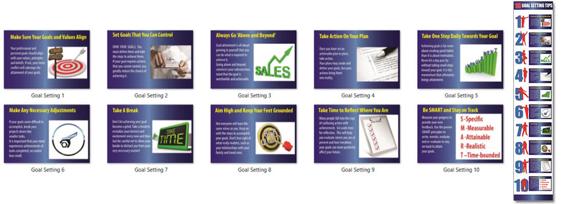 Goal Setting PLR Infographics