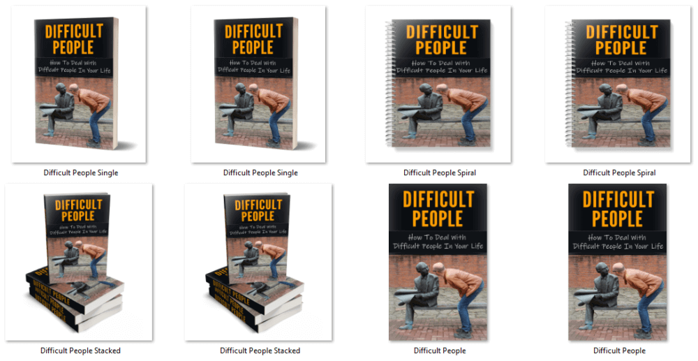 Dealing with Difficult People PLR eCover Graphics