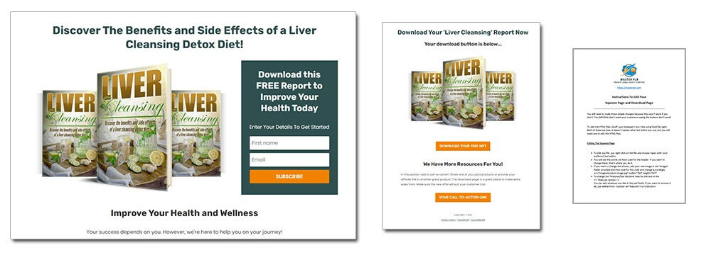 Liver Cleansing PLR Squeeze Page