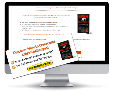 Overcome Life's Challenges PLR Squeeze Page