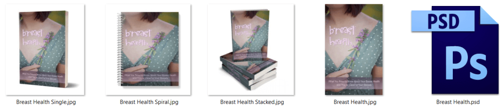 Breast Health PLR eCover Graphics