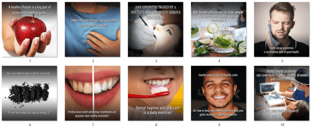 Dental Health PLR Social Posters